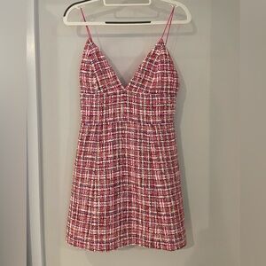 Alice & Olivia Pink Tweed Women's Dress